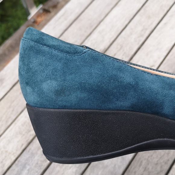 Nurture suede slip-on wedges - Picture 7 of 13